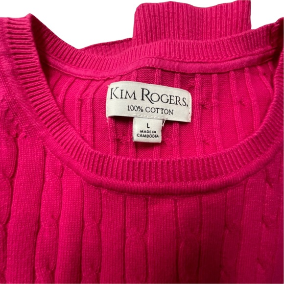 Kim Rogers pink sweatshirt size L - Picture 8 of 10